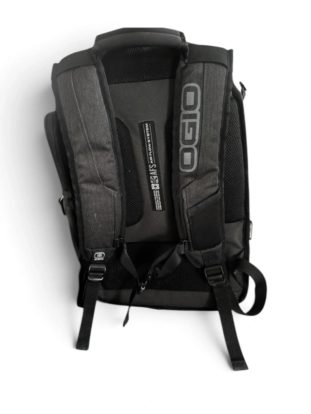 OGIO Graphite Gray Backpack Padded Fit 17” Laptop Travel Business School 19x12x8